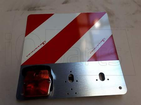 Warntafel HINTEN 423X423 TYP1 DIN11030