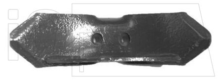 Grubberschar m. Seitenblech