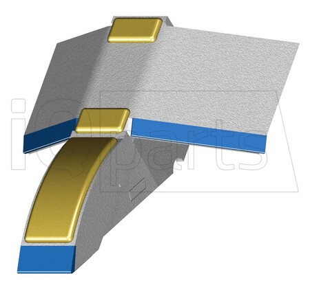 Grubberschar 87460072DH ECOLOTIGER , DIAMANT/HARDFACE