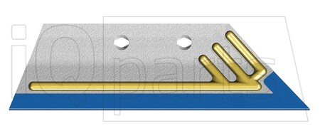 Düngereinlegeschar 066868VDH 12MM RH , DIAMANT/HARDFACE